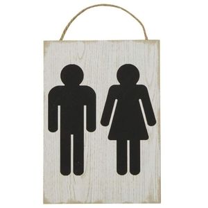Bathroom Hanging Sign farmhouse style